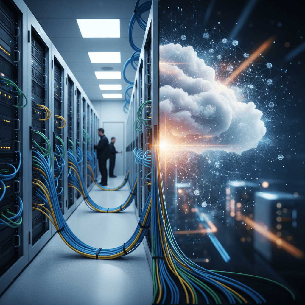 On-premises network connected to cloud environment
