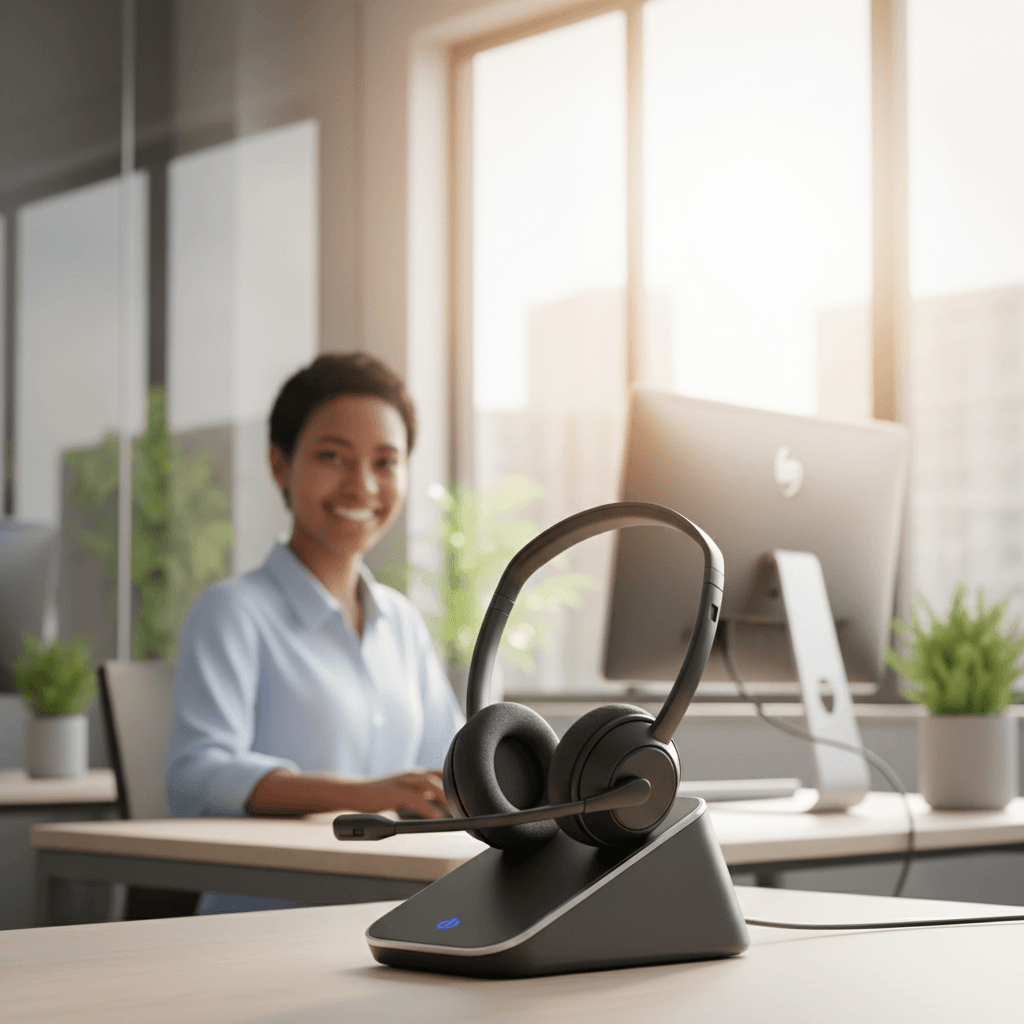Modern headset providing clear call quality